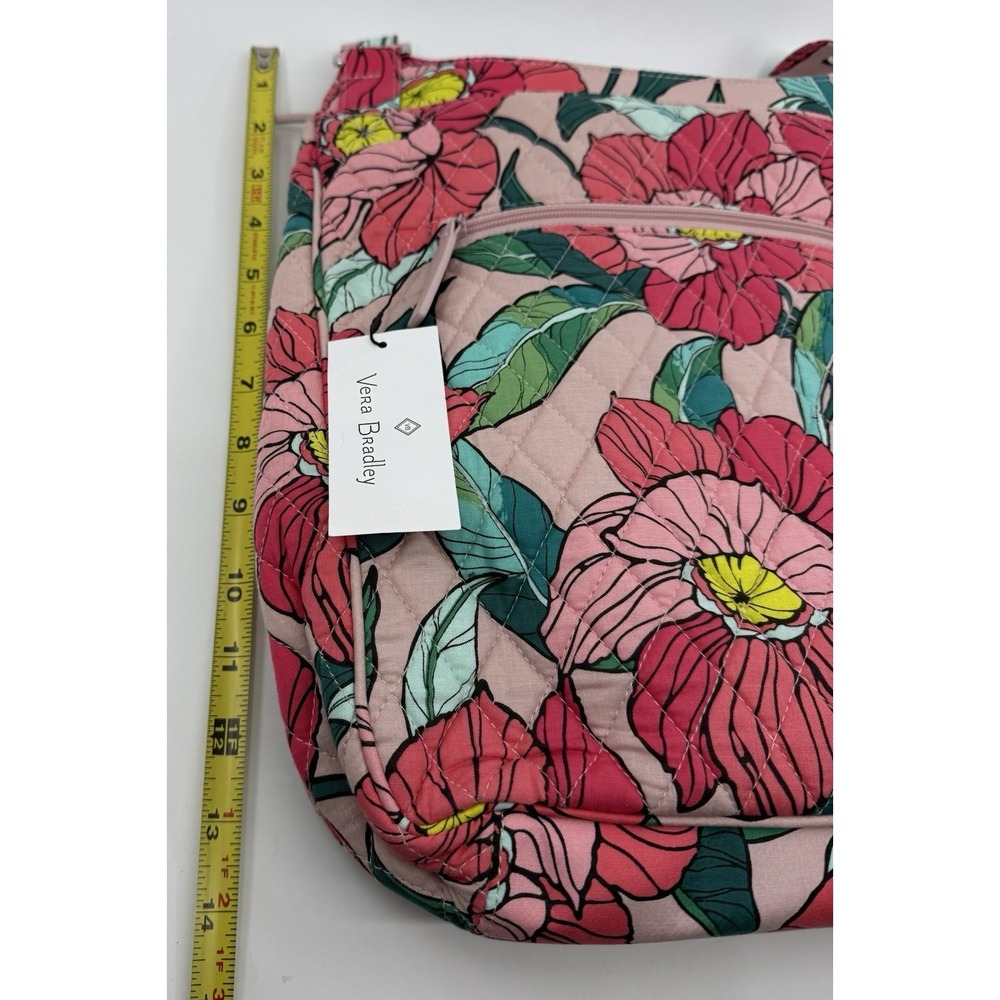 Vera‎ Bradley Quilted Floral Crossbody Shoulder Bag Pink Adjustable Strap NWT - Picture 10 of 14